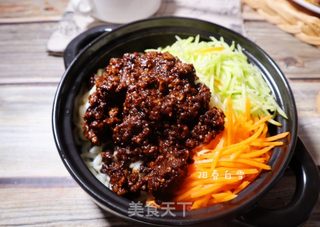 能吃一大碗的炸酱面❗️(京味)?下饭肉丁捞面条的做法步骤:14