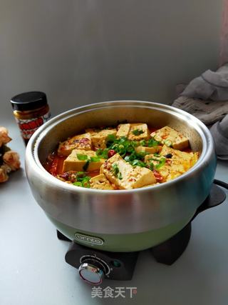 浓香醇厚的玉米牛肉酱煨豆腐的做法步骤:11