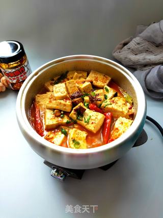 浓香醇厚的玉米牛肉酱煨豆腐的做法步骤：12