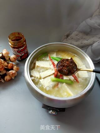 浓香醇厚的玉米牛肉酱煨豆腐的做法步骤:9