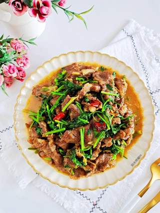 小炒牛肉的做法步骤:13