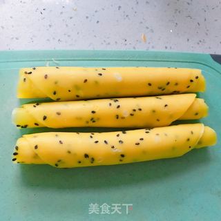 黑芝麻蛋卷的做法步骤：7