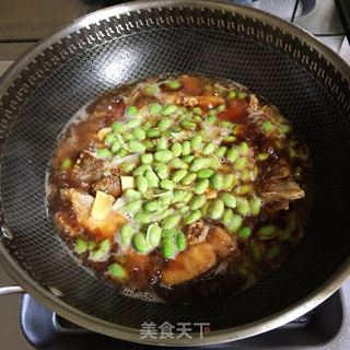 毛豆烧鱼块的做法步骤：5