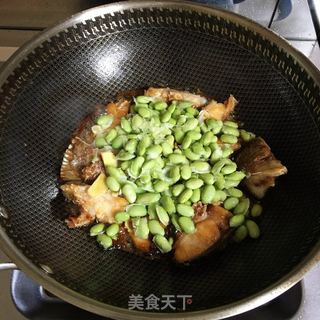 毛豆烧鱼块的做法步骤：4