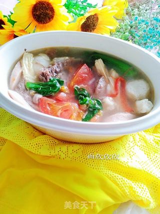 清汤牛肉汤锅的做法步骤:16