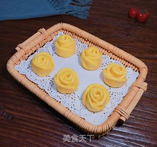 南瓜玫瑰花馒头的做法步骤:24