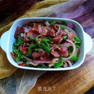小炒宣威火腿的做法步骤：11