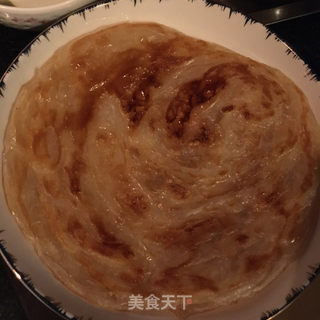 手抓饼卷鸡肉肠的做法步骤：6