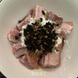 黑椒豆鼓蒸排骨的做法步骤：4