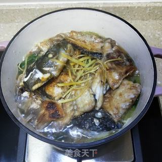 鱼头炖芥菜的做法步骤:6
