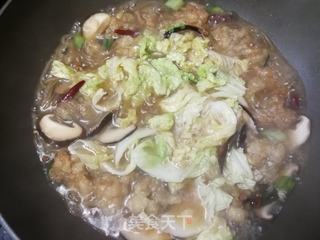 香菇白菜炖鸡块的做法步骤:10