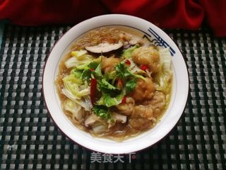 香菇白菜炖鸡块的做法步骤:12