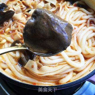 土豆粉炖豆皮的做法步骤：10