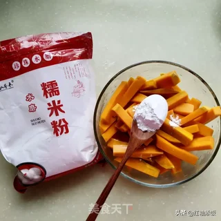咸鸭蛋黄焗南瓜的做法步骤:4