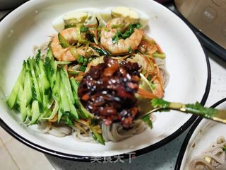 虾仁荞麦凉面的做法步骤:15