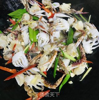 炒螃蟹的做法步骤：5