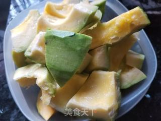 南瓜烧排骨的做法步骤:3