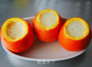 鲜橙蒸蛋的做法步骤:4