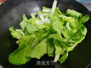 青菜炒黑木耳的做法步骤：3