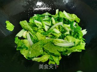 青菜炒黑木耳的做法步骤：4