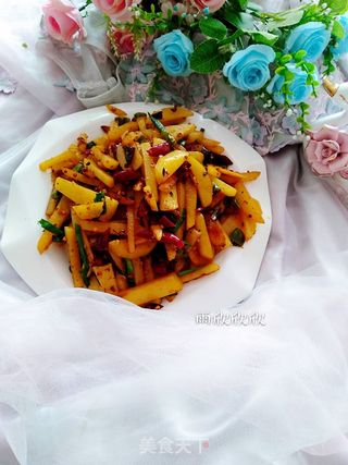 干煸土豆条的做法步骤:11