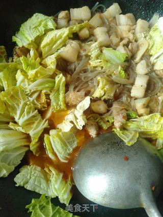 五花肉炖大白菜的做法步骤:10
