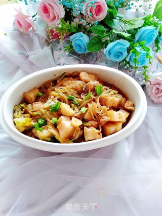 五花肉炖大白菜的做法步骤:14