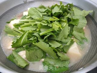 小白菜豆腐汤的做法步骤:7