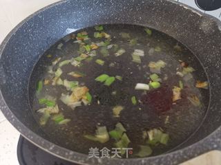 小旱白菜热汤面的做法步骤:5