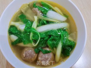 牛肉丸青菜汤的做法步骤：6