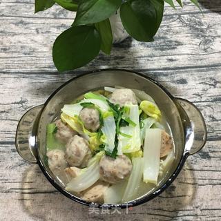 肉丸炖娃娃菜的做法步骤：8