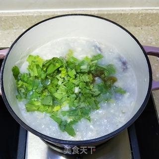 萝卜蛋丝粥的做法步骤:16