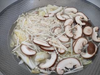 菌菇白菜蛋花汤的做法步骤:9