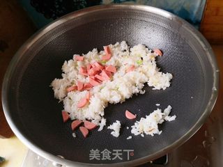 快手蛋炒饭的做法步骤:6