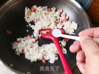 快手蛋炒饭的做法步骤:7
