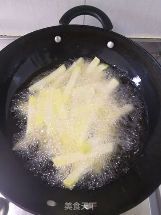自制薯条的做法步骤:10
