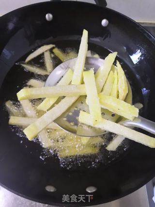 自制薯条的做法步骤:11