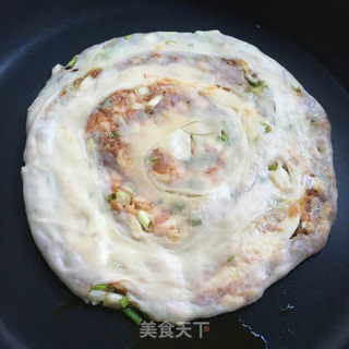 香酥葱肉饼的做法步骤：12