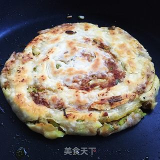 香酥葱肉饼的做法步骤：14