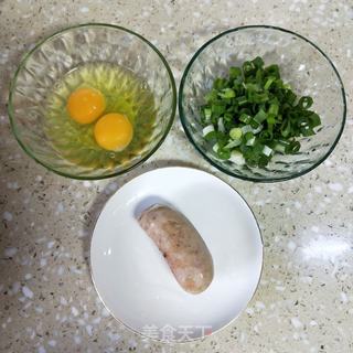 鸡蛋火腿煎饼 的做法步骤：2