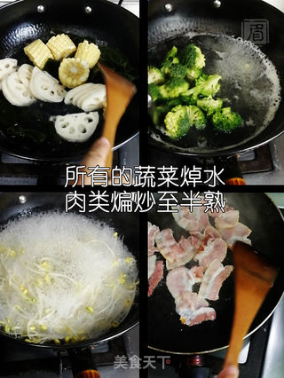 小龙虾调味料版麻辣香锅的做法步骤:2