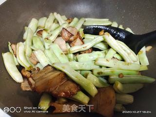 五花肉炒白豆角的做法步骤：5