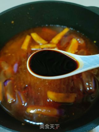 香辣肉末茄子焖面的做法步骤:10