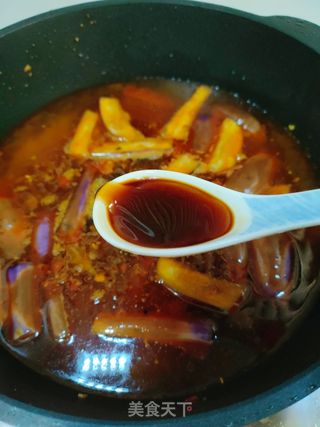 香辣肉末茄子焖面的做法步骤:11