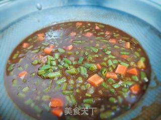 酱香豆角盖浇饭的做法步骤:6