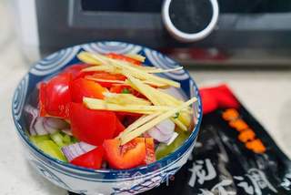 酱汁菜椒鱿鱼的做法步骤:6