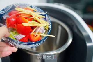 酱汁菜椒鱿鱼的做法步骤:7