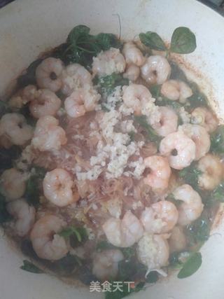 蒜香虾仁白菜煲的做法步骤:15