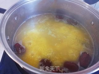 山药红枣小米粥的做法步骤:7