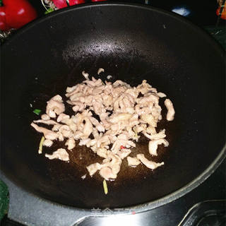 芫爆肉丝的做法步骤:6